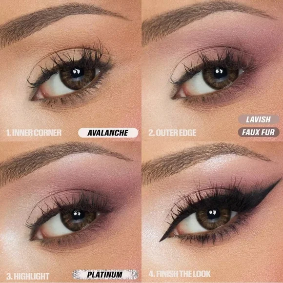 HUDA BEAUTY Icy Nude Palette with Silver and Gold Hues